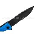 Daggerr нож Wocket Blue BW Serrated DL сталь 8Cr14MoV блэквош, рукоять FRN blue Daggerr нож Wocket Blue BW Serrated DL сталь 8Cr14MoV блэквош, рукоять FRN blue