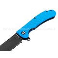 Daggerr нож Wocket Blue BW Serrated DL сталь 8Cr14MoV блэквош, рукоять FRN blue Daggerr нож Wocket Blue BW Serrated DL сталь 8Cr14MoV блэквош, рукоять FRN blue