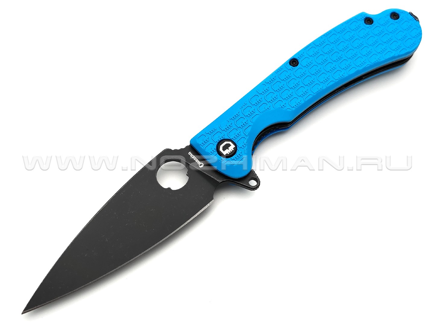 Daggerr нож Resident Blue BW DL сталь 8Cr14MoV blackwash, рукоять FRN blue