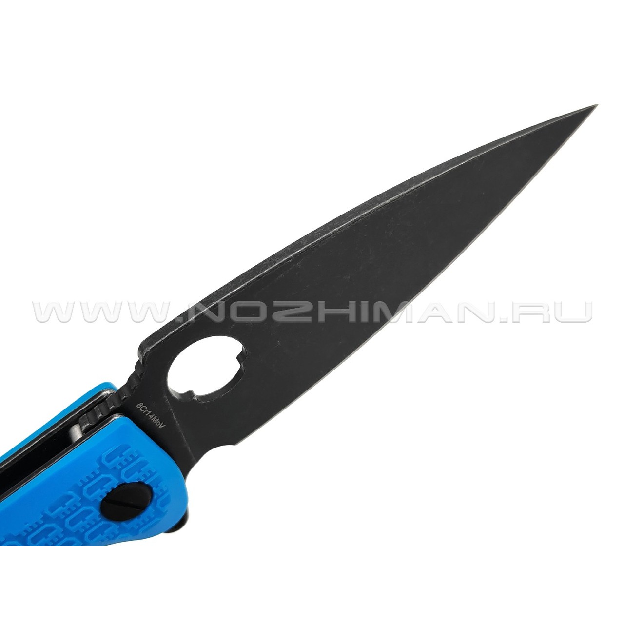 Daggerr нож Resident Blue BW DL сталь 8Cr14MoV блэквош, рукоять FRN blue