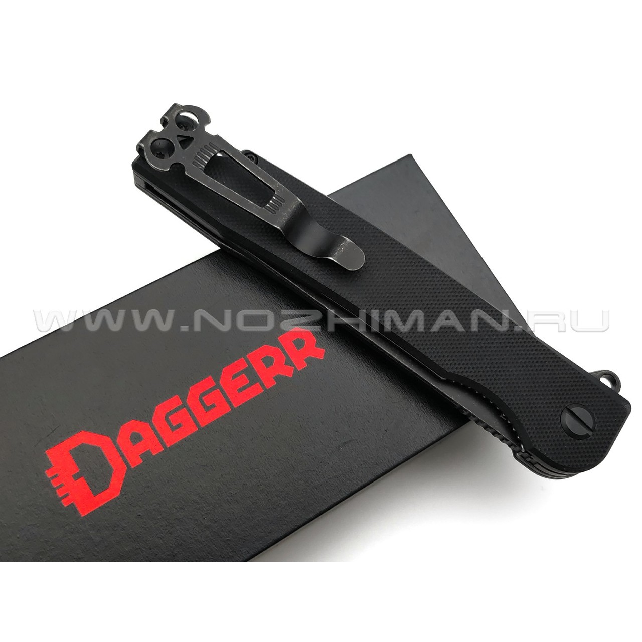 Daggerr нож Ronin 2.0 All Black сталь D2 блэквош, рукоять G10 black