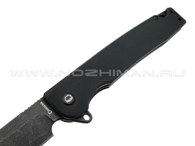 Daggerr нож Ronin 2.0 All Black сталь D2 blackwash, рукоять G10 black