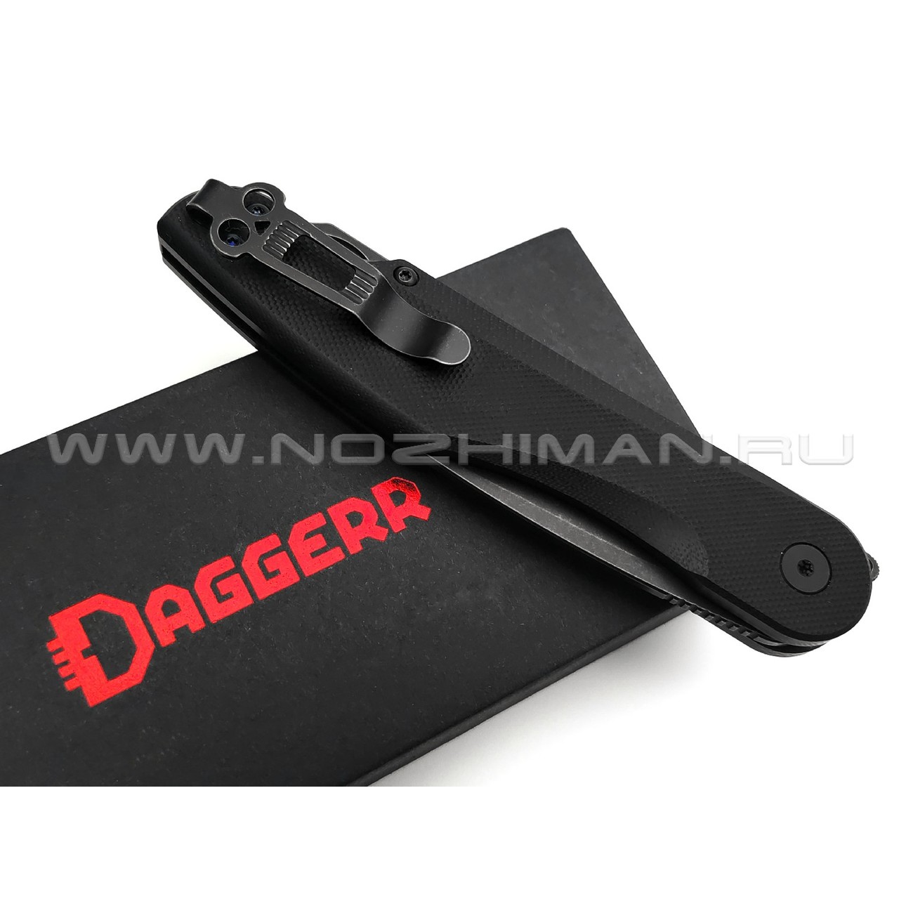 Daggerr нож Sparrow All Black сталь D2 блэквош, рукоять G10 black