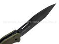 Нож Обертех НС-01 сталь D2 black Titanium nitride, рукоять G10 olive