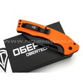 Нож Obertech НС-01 сталь D2 black Titanium nitride, рукоять G10 orange