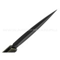 Daggerr нож Vendetta Olive BW DL сталь 8Cr14MoV блэквош, рукоять FRN olive