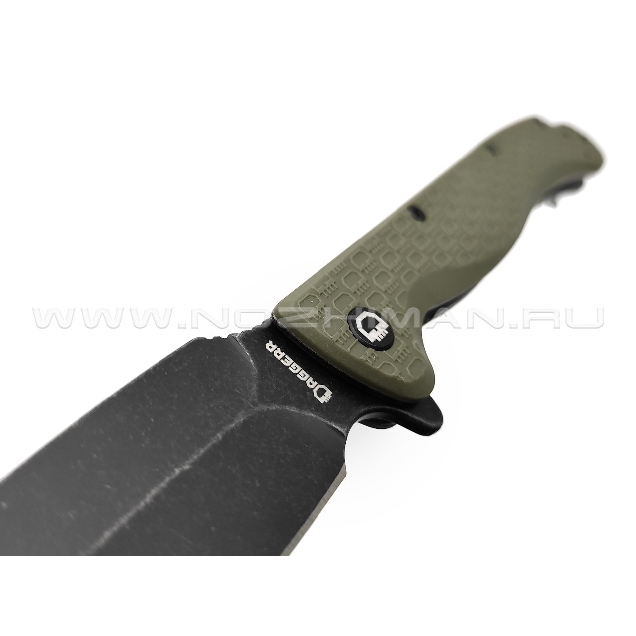Daggerr нож Vendetta Olive BW DL сталь 8Cr14MoV блэквош, рукоять FRN olive