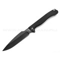 Daggerr нож Harpoon All Black DL сталь 8Cr14MoV блэквош, рукоять FRN black