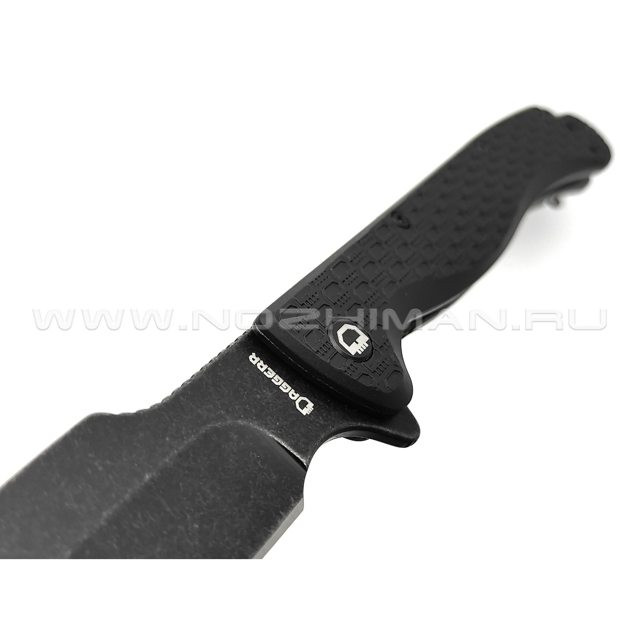Daggerr нож Harpoon All Black DL сталь 8Cr14MoV блэквош, рукоять FRN black