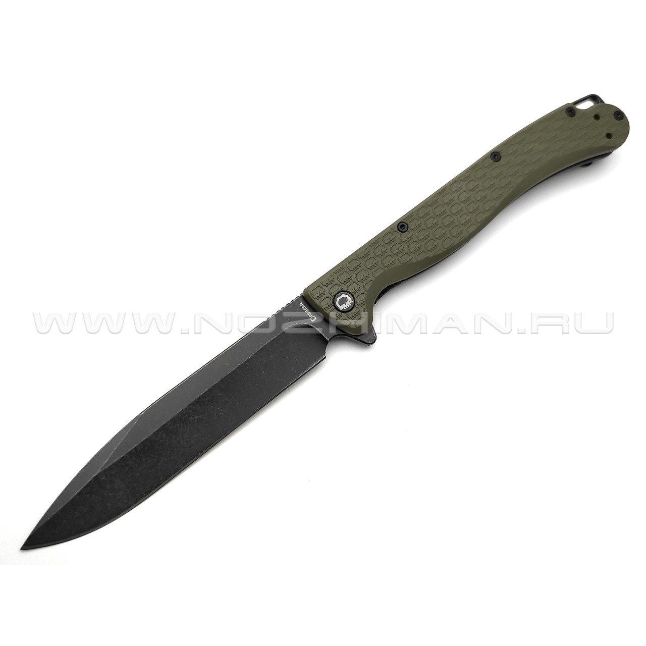 Daggerr нож Finka Olive BW DL сталь 8Cr14MoV блэквош, рукоять FRN olive
