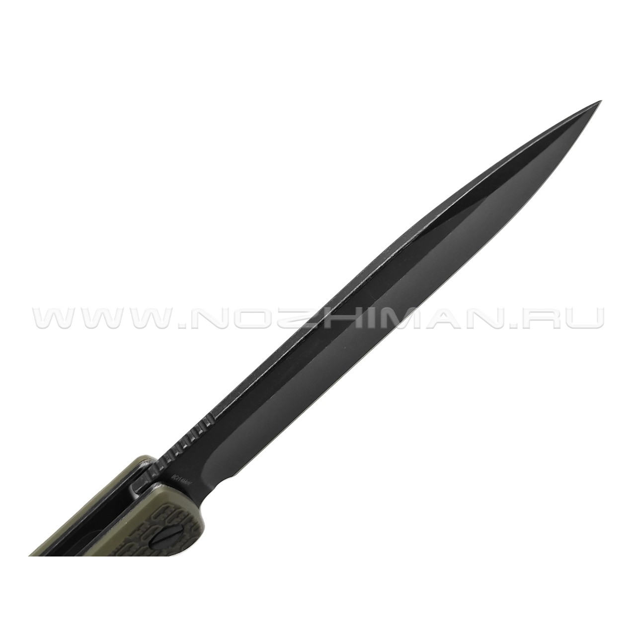Daggerr нож Finka Olive BW DL сталь 8Cr14MoV блэквош, рукоять FRN olive