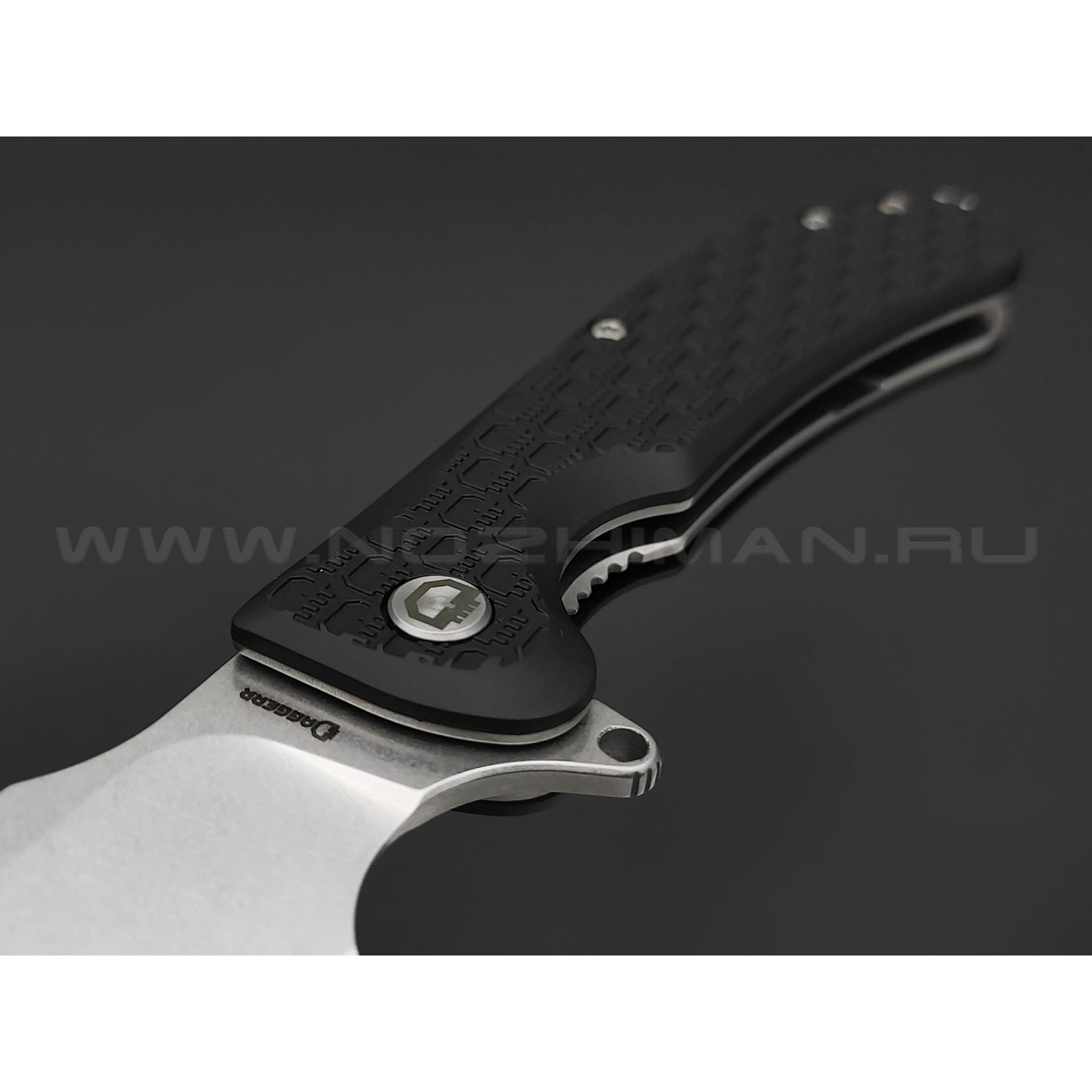 Daggerr нож Fielder DL сталь 8Cr14MoV стоунвош, рукоять FRN black