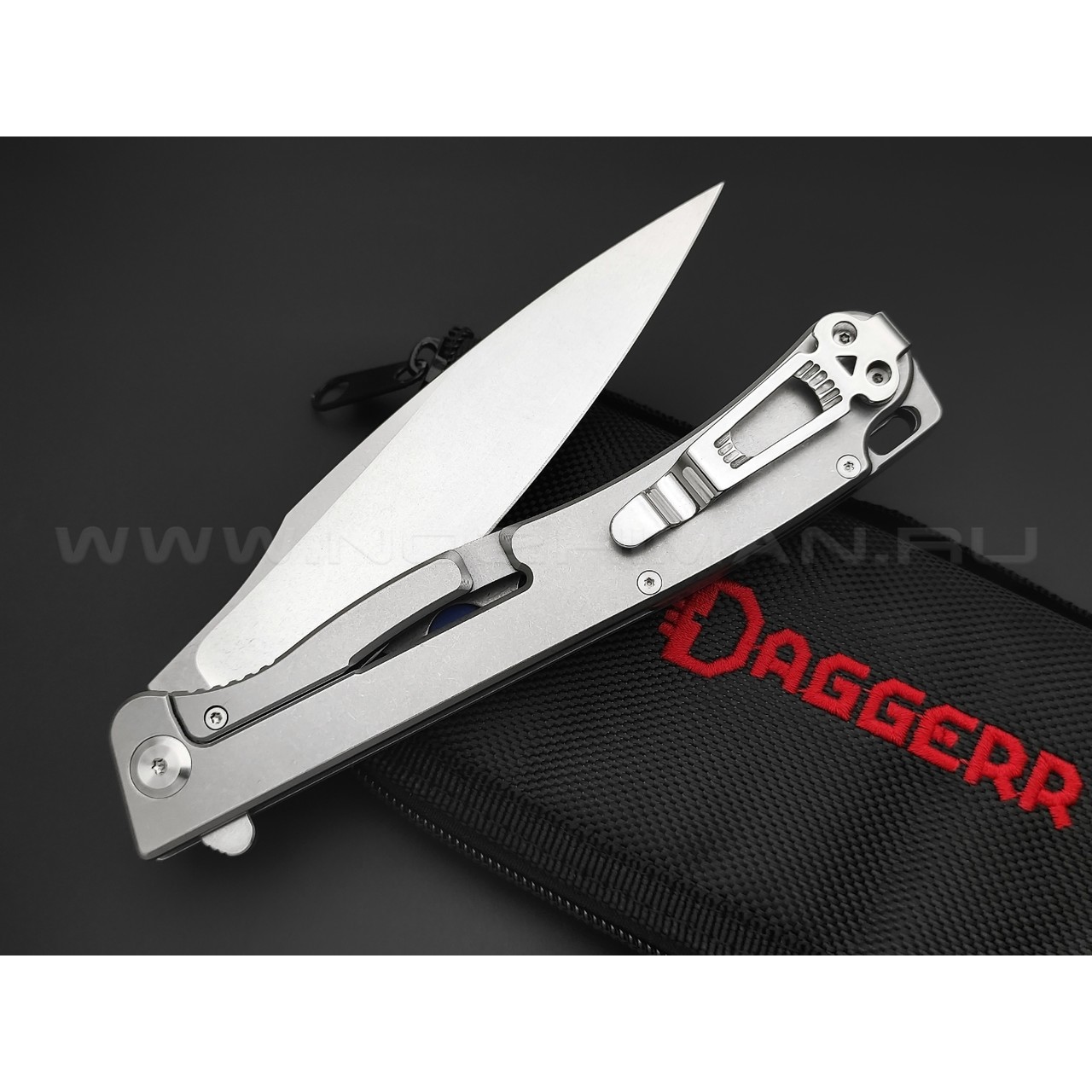 Daggerr нож Condor сталь 154СМ стоунвош, рукоять G10 blue