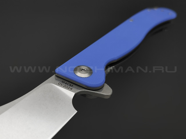 Daggerr нож Condor сталь 154СМ stonewash, рукоять G10 blue