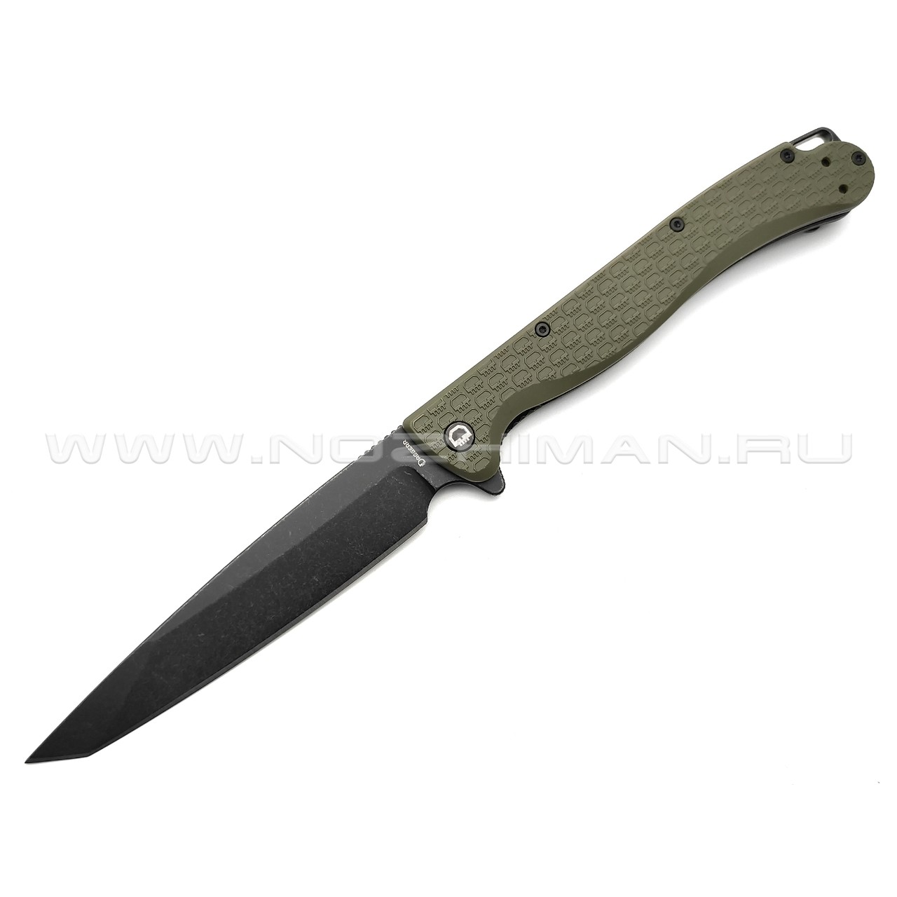 Daggerr нож Shogun Olive BW DL сталь 8Cr14MoV блэквош, рукоять FRN olive