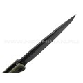 Daggerr нож Shogun Olive BW DL сталь 8Cr14MoV блэквош, рукоять FRN olive