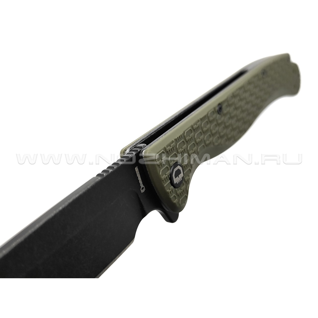 Daggerr нож Shogun Olive BW DL сталь 8Cr14MoV блэквош, рукоять FRN olive