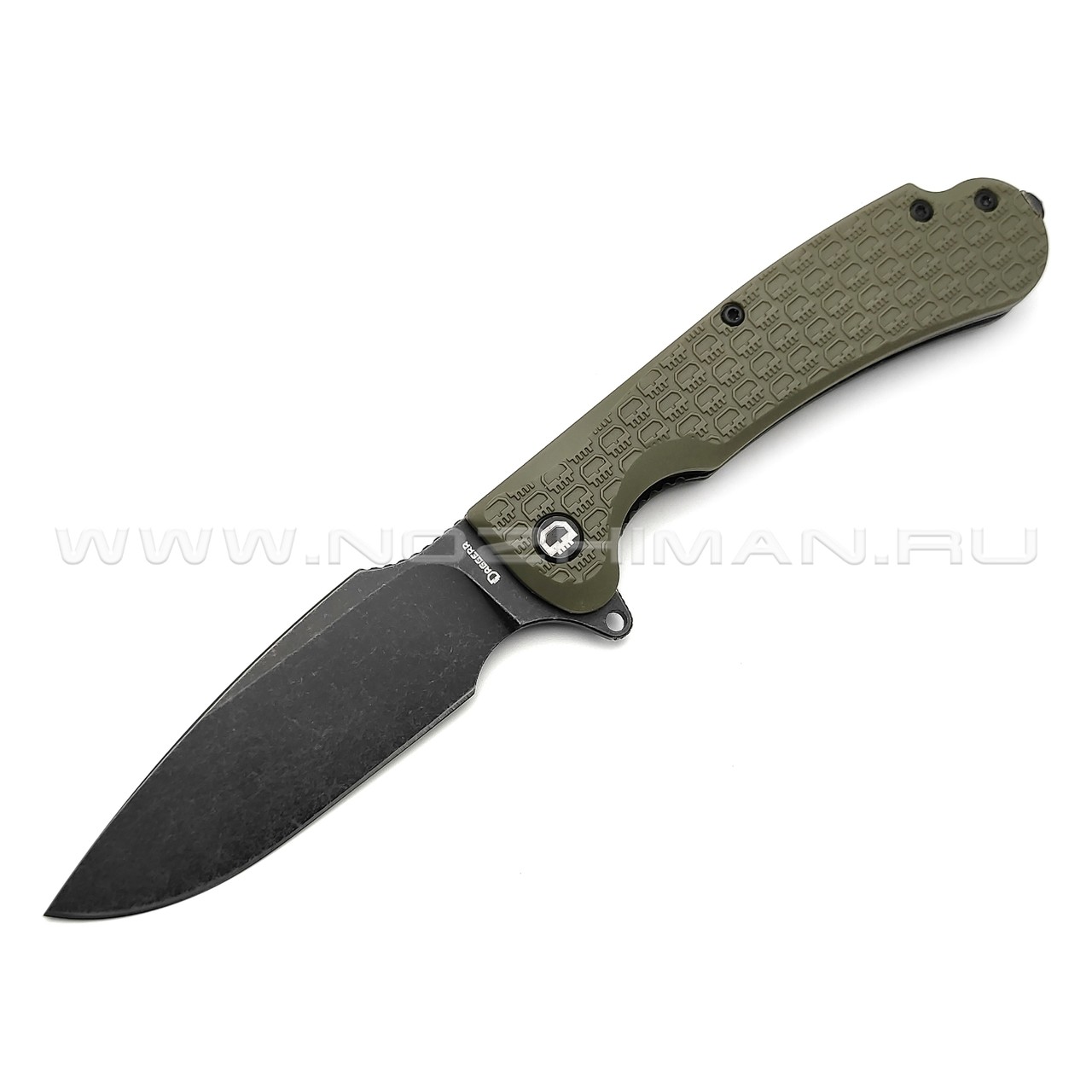 Daggerr нож Fielder Olive BW DL сталь 8Cr14MoV блэквош, рукоять FRN olive