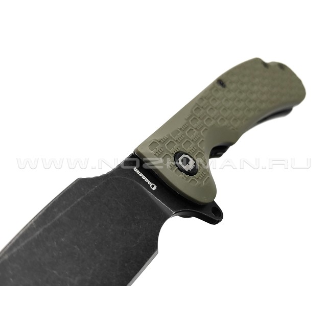 Daggerr нож Fielder Olive BW DL сталь 8Cr14MoV блэквош, рукоять FRN olive
