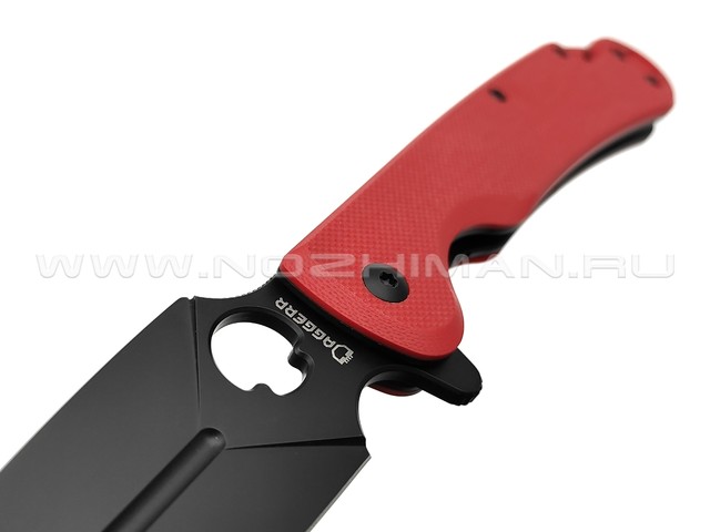 Daggerr нож Arrow Flipper сталь D2 DLC, рукоять G10 red