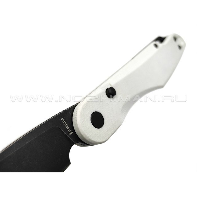Daggerr нож Sparrow Stormtrooper сталь D2 блэквош, рукоять G10 white