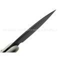 Daggerr нож Sparrow Jade сталь D2 блэквош, рукоять G10 jade