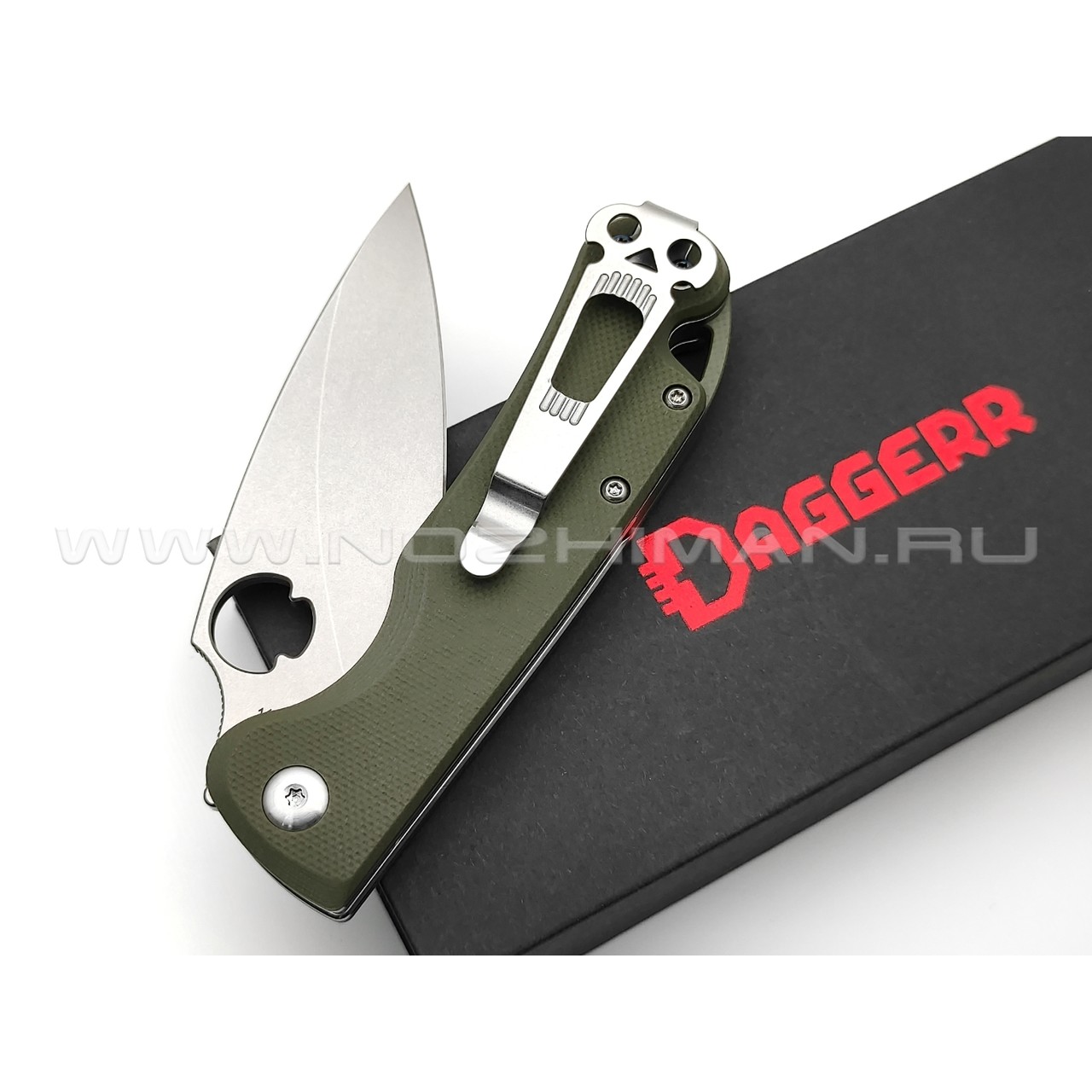 Daggerr нож Sting Mini Olive SW сталь D2 стоунвош, рукоять G10 olive