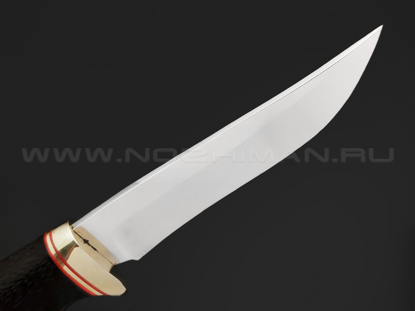 Товарищество Завьялова нож Судак сталь N690, рукоять Дерево венге, латунь