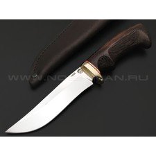 Товарищество Завьялова нож Судак сталь N690, рукоять Дерево венге, латунь