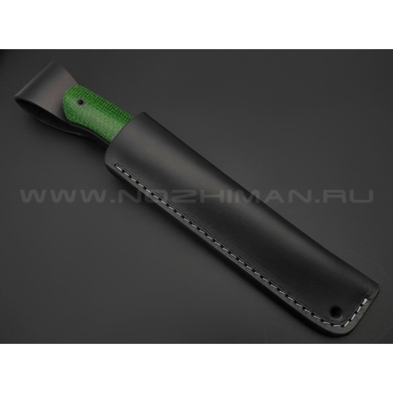 BRK нож Лоцман BX0248 спуски конвекс сталь N690 satin, рукоять Micarta jute green