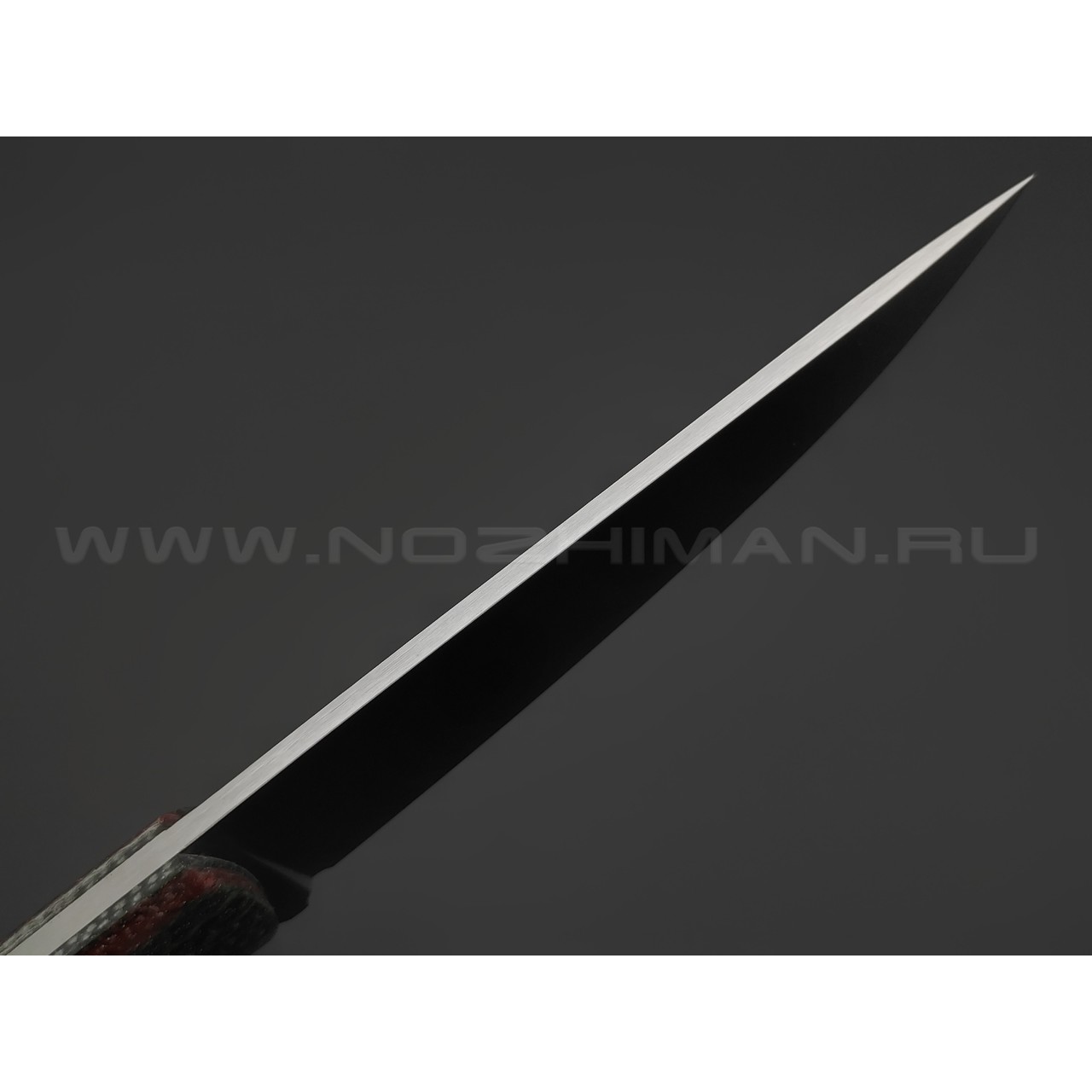 BRK нож Лоцман BX0247 спуски конвекс сталь N690 satin, рукоять Micarta jute green & bordo