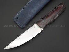 BRK нож Nevis BX0246 сталь N690 satin, рукоять Micarta jeans blue & bordo