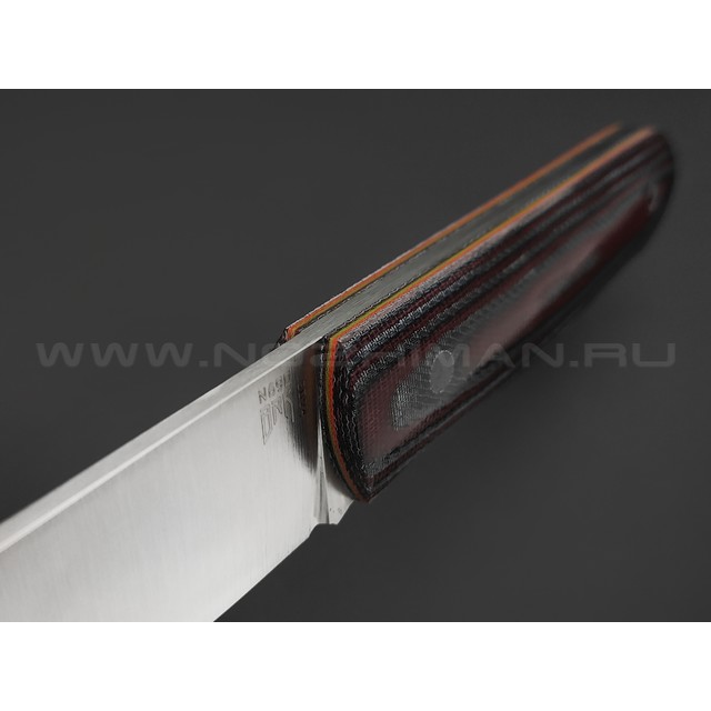 BRK нож Nevis BX0246 сталь N690 satin, рукоять Micarta jeans blue & bordo