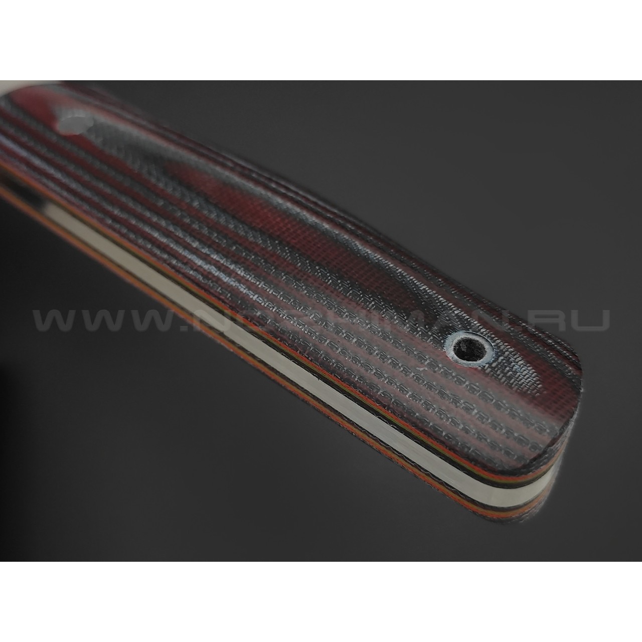 BRK нож Nevis BX0246 сталь N690 satin, рукоять Micarta jeans blue & bordo