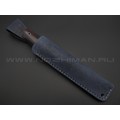 BRK нож Nevis BX0246 сталь N690 satin, рукоять Micarta jeans blue & bordo