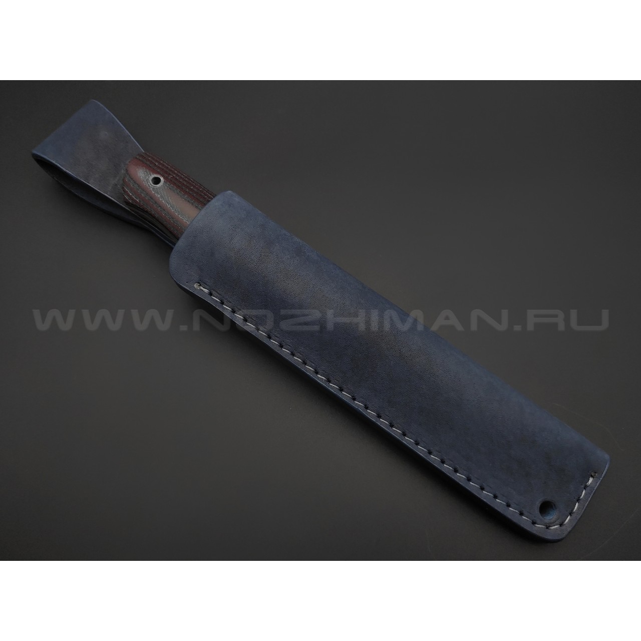 BRK нож Nevis BX0246 сталь N690 satin, рукоять Micarta jeans blue & bordo