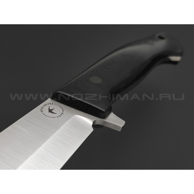 Апус нож Хог Бушкрафт сталь N690, рукоять Микарта чёрная