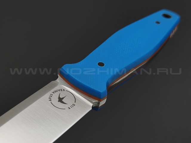 Apus Knives нож Jigger mini сталь K110, рукоять G10 blue