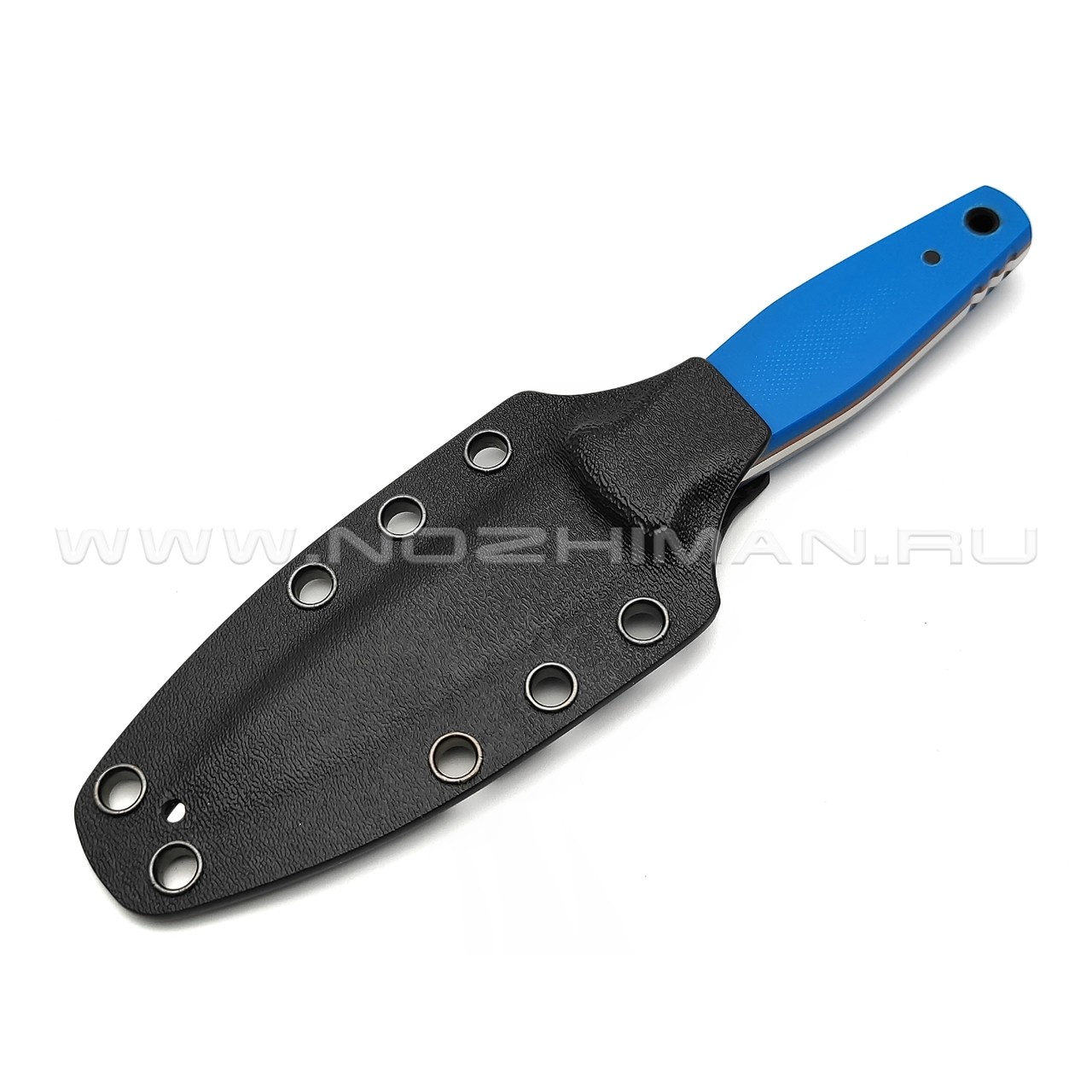 Апус нож Джиггер мини сталь K110, рукоять G10 синий