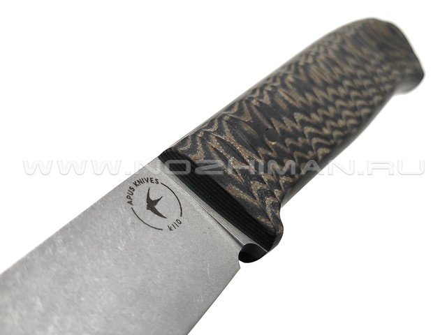 Apus Knives нож Raider mini сталь K110, рукоять G10 black & brown