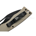 Нож Obertech НС-01 сталь D2 black Titanium nitride, рукоять G10 tan