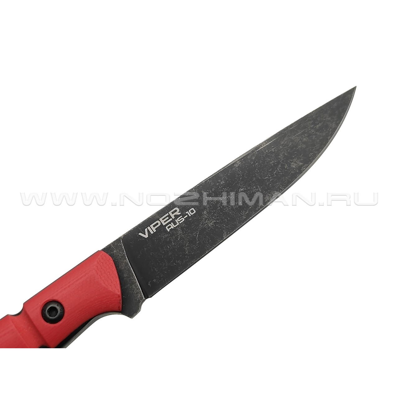N.C.Custom нож Viper сталь Aus-10 блэквош, рукоять G10 red & black