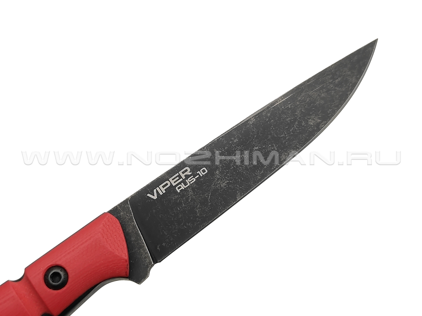 N.C.Custom нож Viper сталь Aus-10 blackwash, рукоять G10 red & black