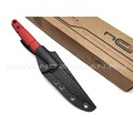 N.C.Custom нож Viper сталь Aus-10 блэквош, рукоять G10 red & black