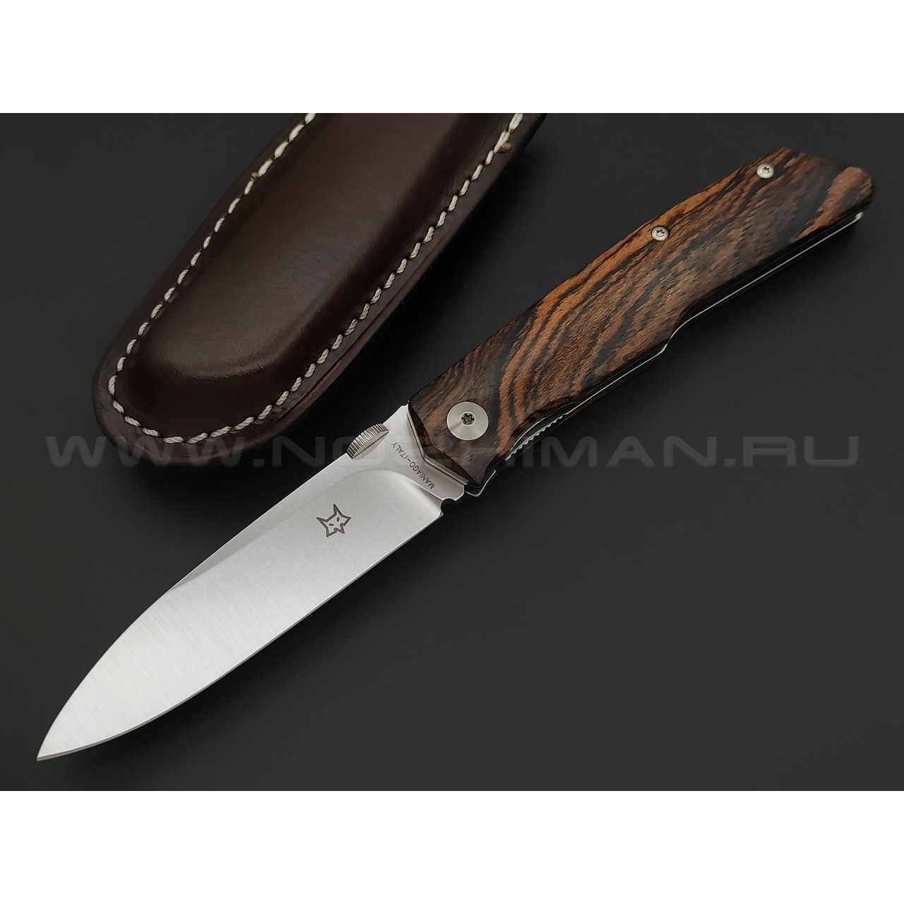 Складной нож Fox Terzuola FX-525 B сталь N690, рукоять дерево Бокоте