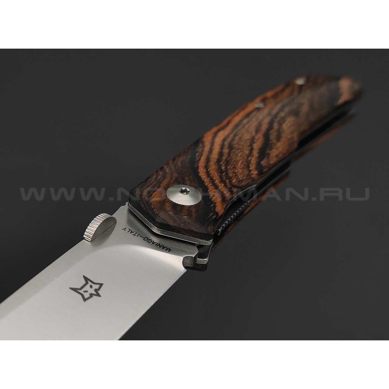 Складной нож Fox Terzuola FX-525 B сталь N690, рукоять дерево Бокоте