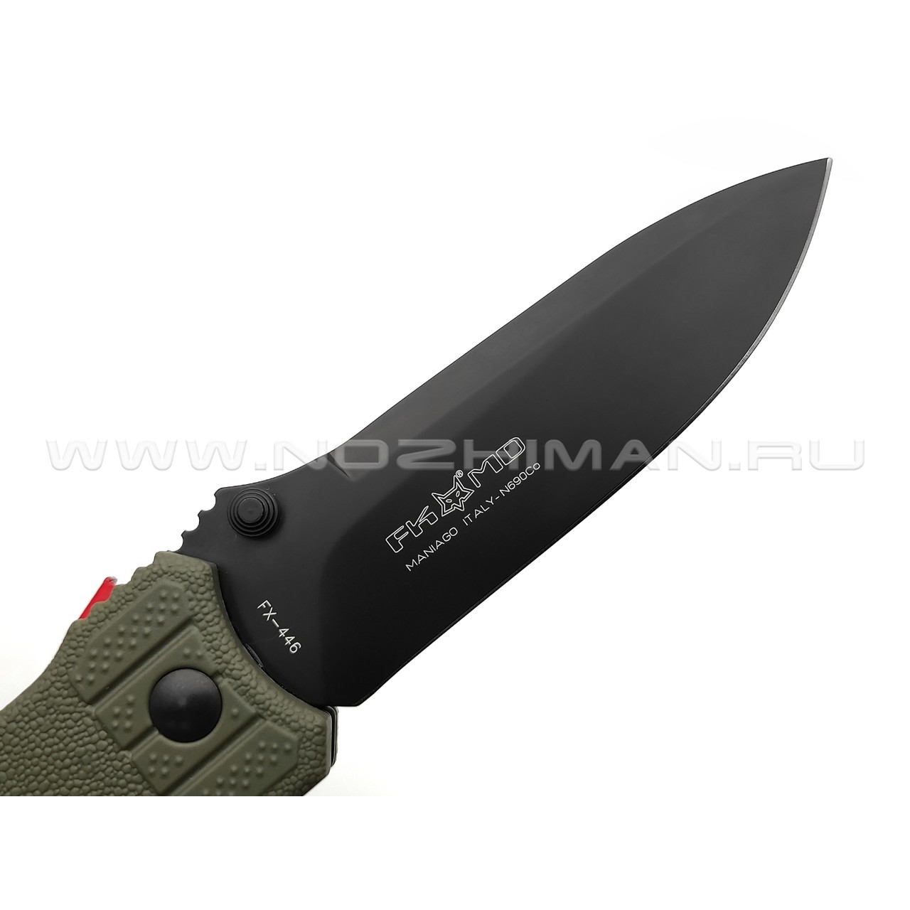 Нож складной Fox Predator II FX-446 OD сталь N690Co, рукоять FRN OD Green