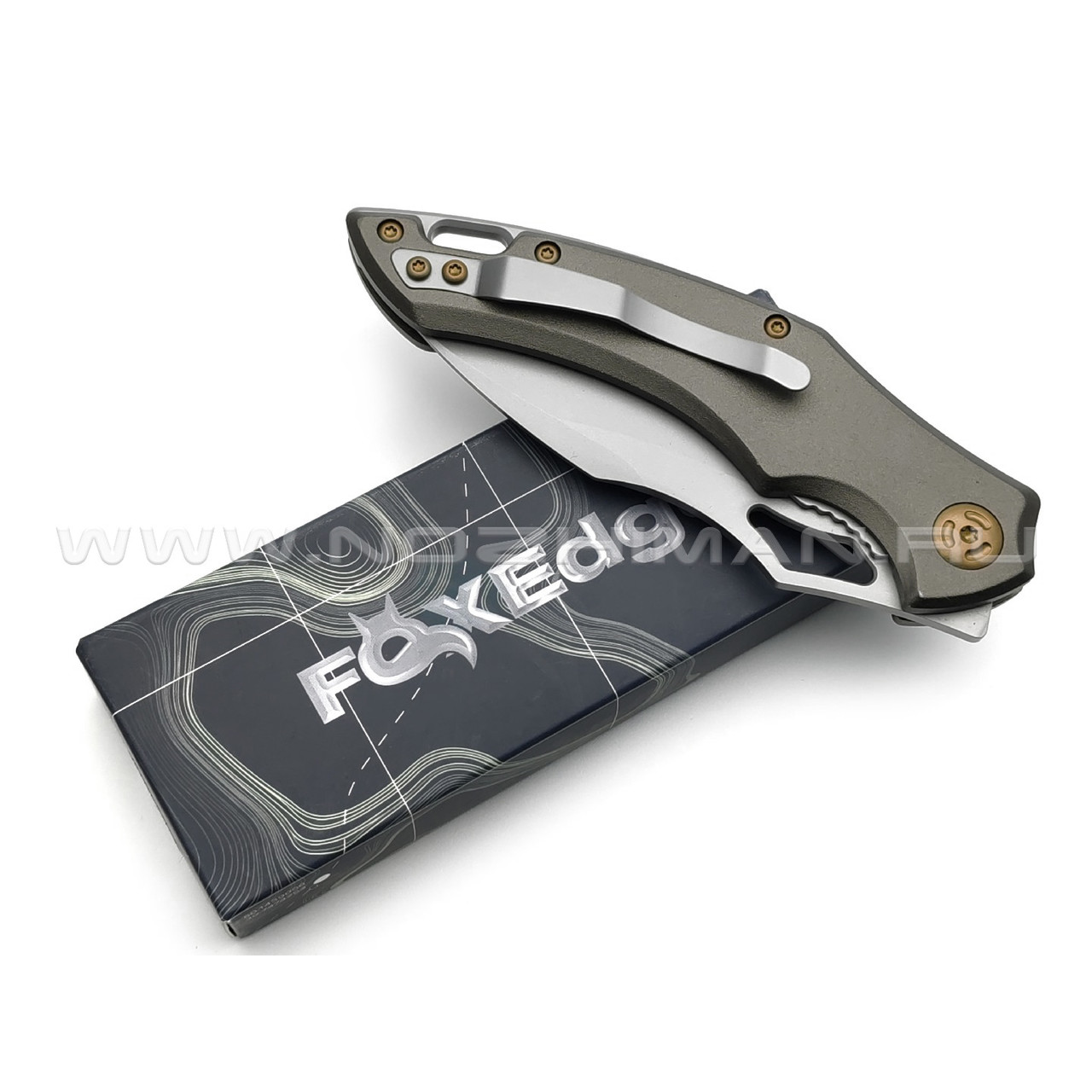Нож Fox Edge Sparrow FE-031 сталь 9Cr13MoV, рукоять Aluminum brown