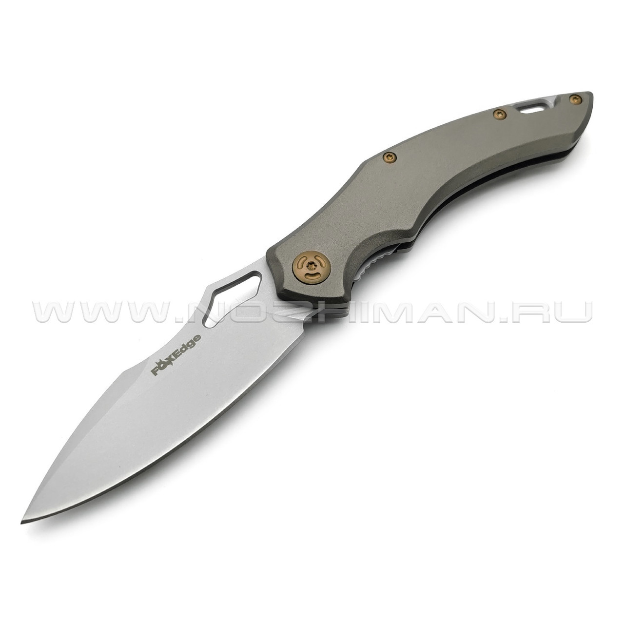 Нож Fox Edge Sparrow FE-031 сталь 9Cr13MoV, рукоять Aluminum brown