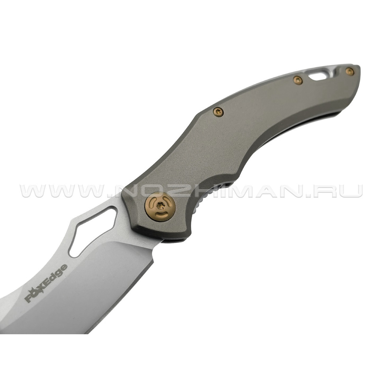 Нож Fox Edge Sparrow FE-031 сталь 9Cr13MoV, рукоять Aluminum brown